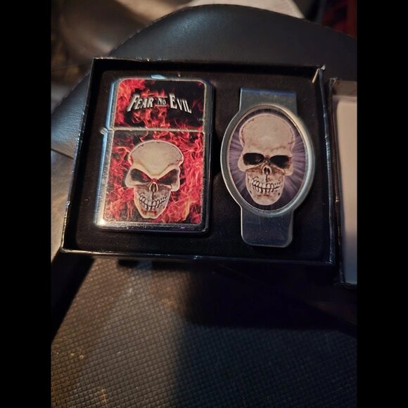 Victor Lighter & Money Clip Set W/ Box - Picture 1 of 5